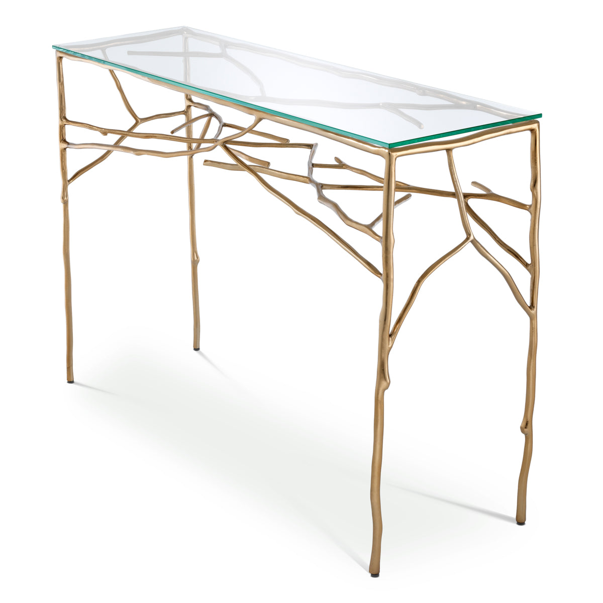 Brass Branch Console Table Antico | Cabothousefurniture.com