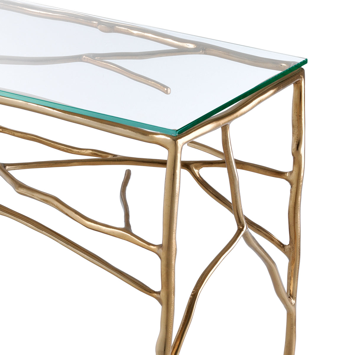 Brass Branch Console Table Antico | Cabothousefurniture.com