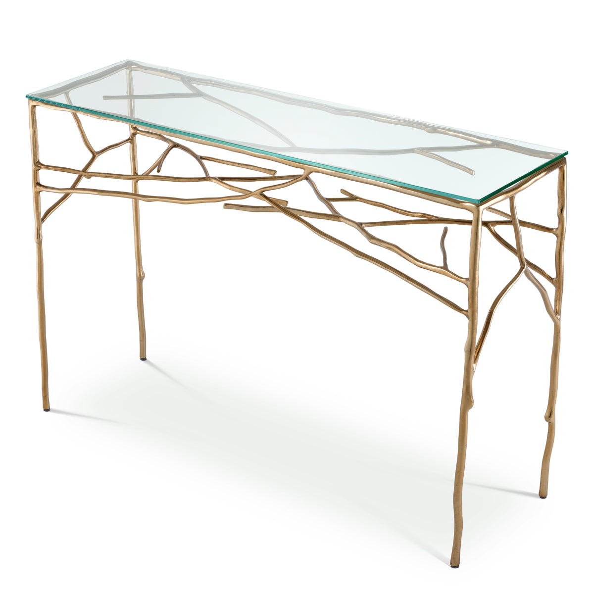 Brass Branch Console Table Antico | Cabothousefurniture.com