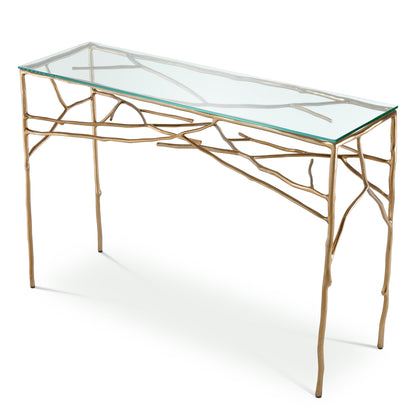 Brass Branch Console Table Antico | Cabothousefurniture.com