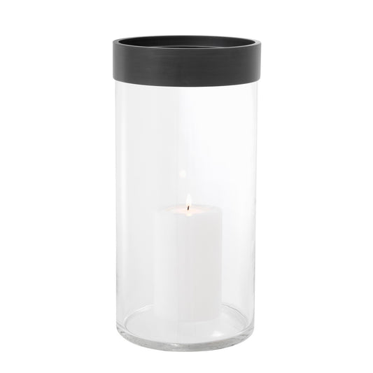 Bronze Glass Hurricane L Vertex | Cabothousefurniture.com