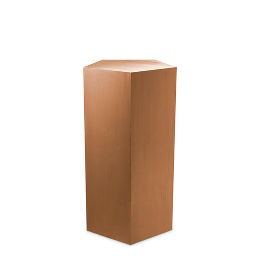 Brushed Copper Pedestal Column Meissner | Cabothousefurniture.com
