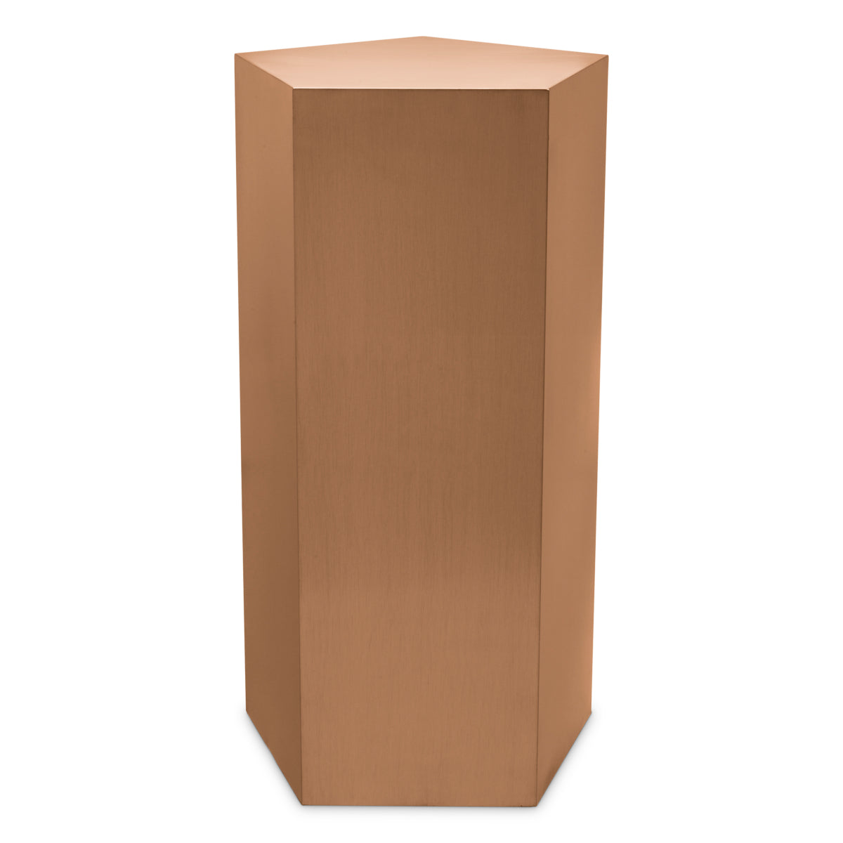 Brushed Copper Pedestal Column Meissner | Cabothousefurniture.com