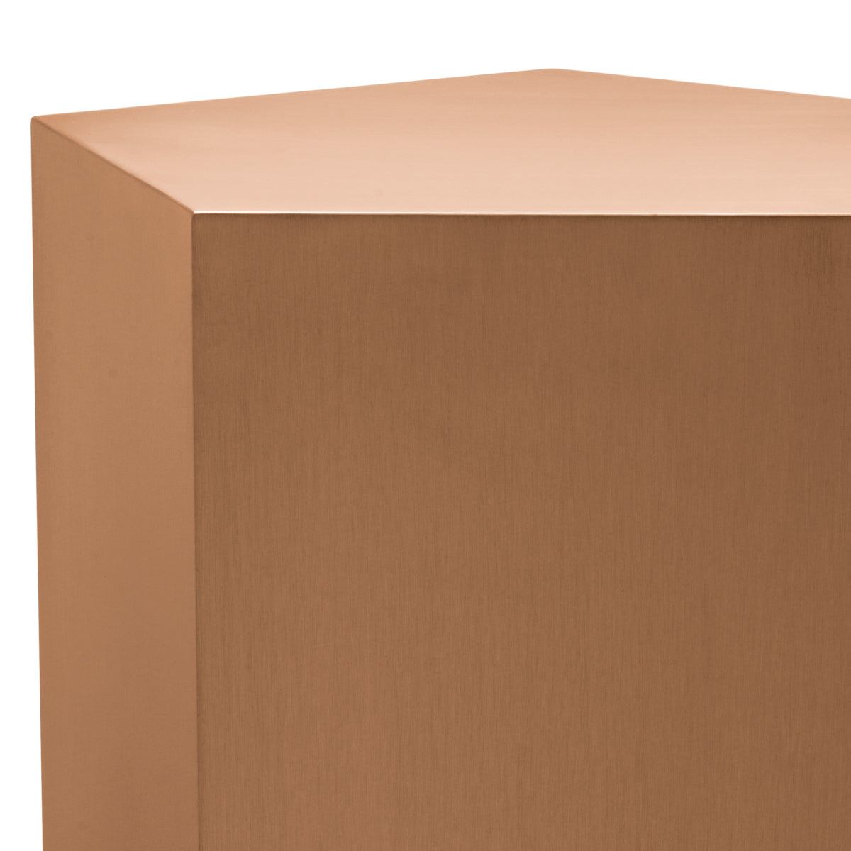 Brushed Copper Pedestal Column Meissner | Cabothousefurniture.com