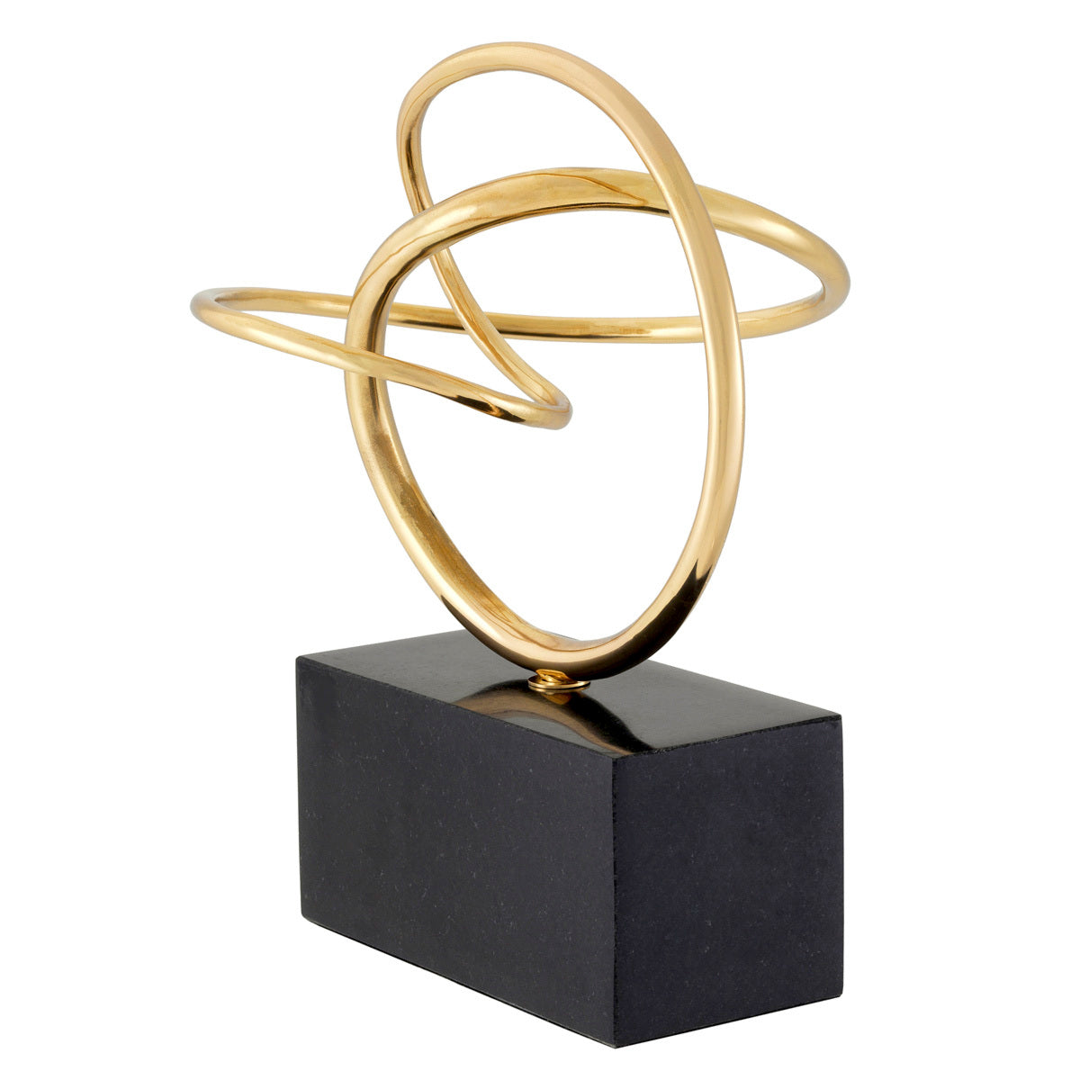 Abstract Polished Brass Object Frank | Cabothousefurniture.com