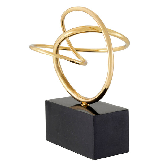 Abstract Polished Brass Object Frank | Cabothousefurniture.com