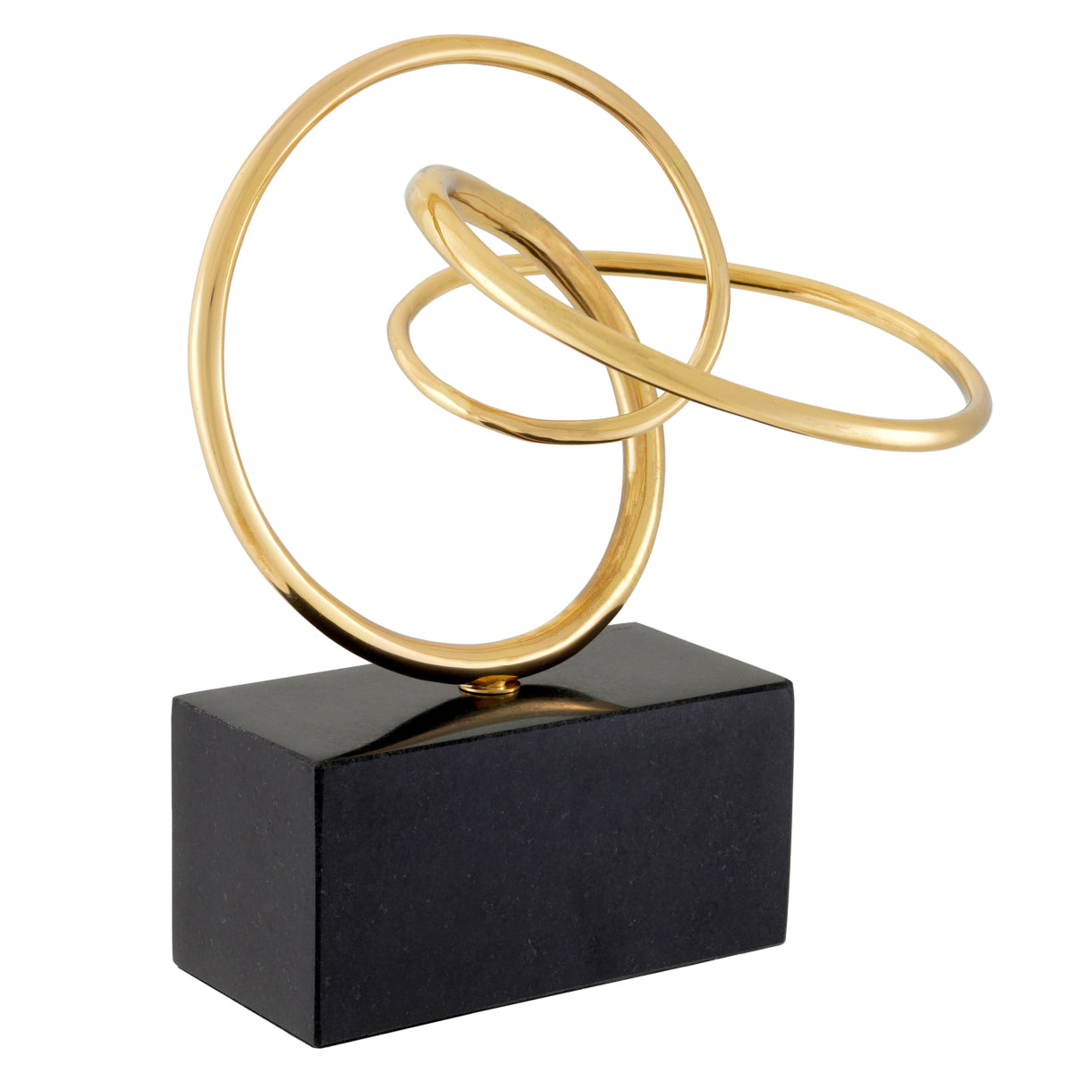 Abstract Polished Brass Object Frank | Cabothousefurniture.com