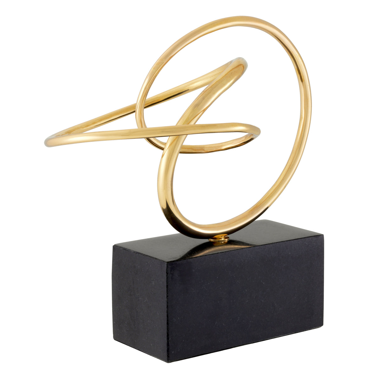 Abstract Polished Brass Object Frank | Cabothousefurniture.com