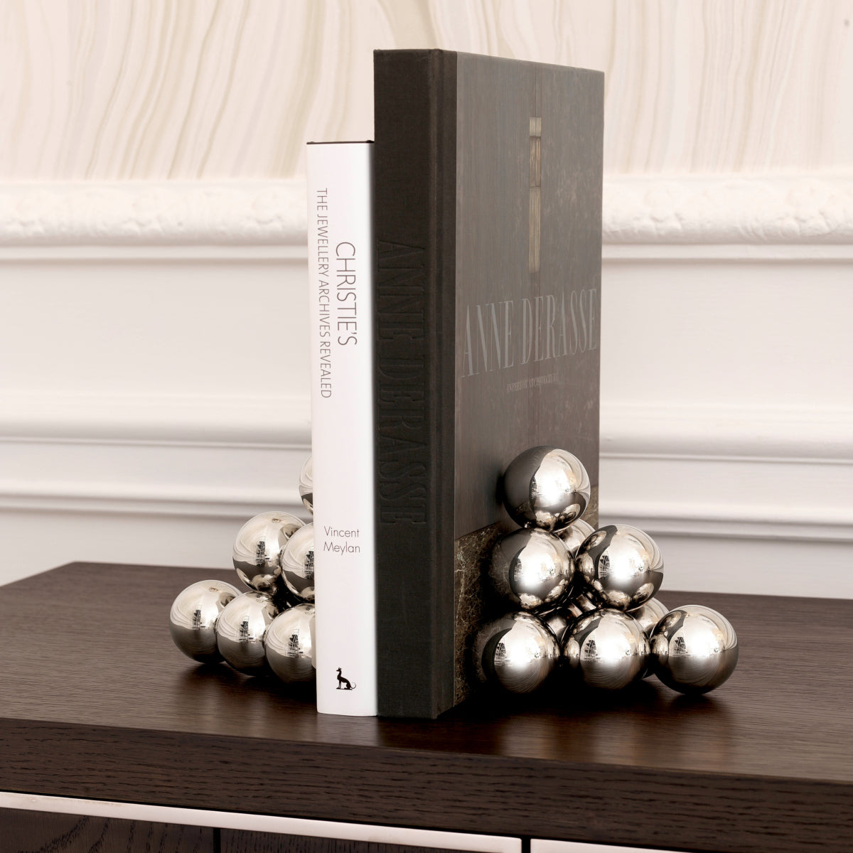 Metallic Orbs Bookend Set (2) Carioca | Cabothousefurniture.com