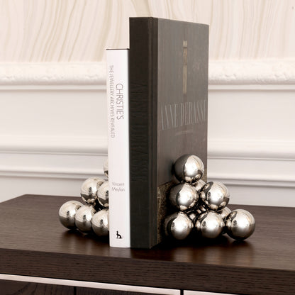Metallic Orbs Bookend Set (2) Carioca | Cabothousefurniture.com