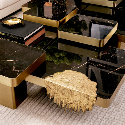 Melting Brass Table Decor Grove | Cabothousefurniture.com