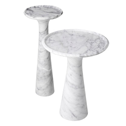 Marble Side Table High Pompano | Cabothousefurniture.com