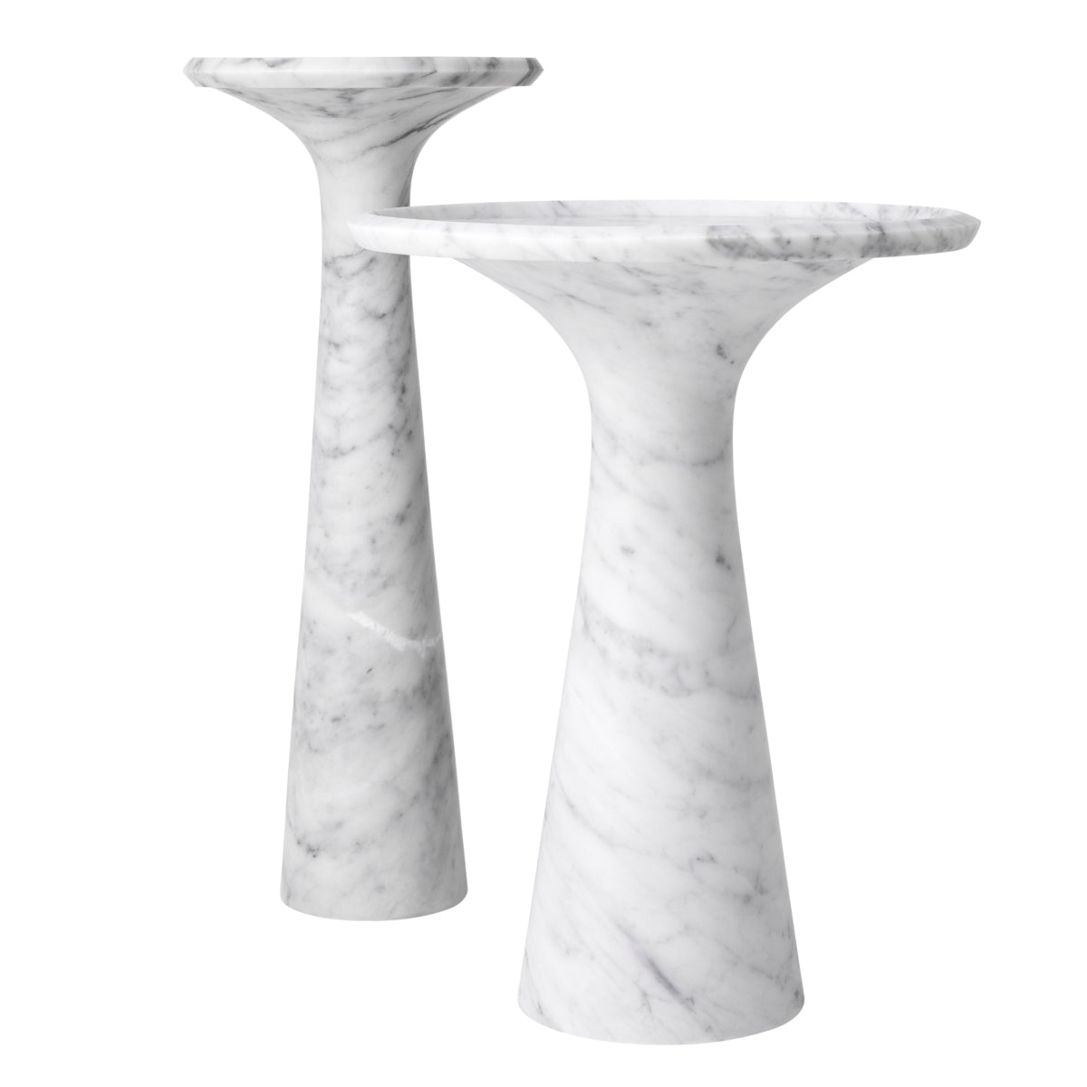 Marble Side Table High Pompano | Cabothousefurniture.com