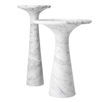 Marble Side Table High Pompano | Cabothousefurniture.com