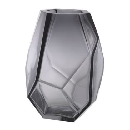 Gray Handblown Glass Vase Martina
