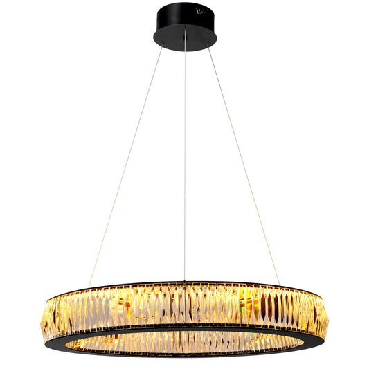 Ring Crystal Glass Chandelier L Vancouver | Cabothousefurniture.com