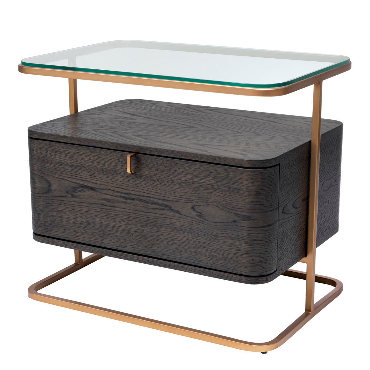 Oak Veneer Nightstand Augusto | Cabothousefurniture.com