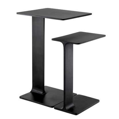 Black Side Table Set (2) Smart