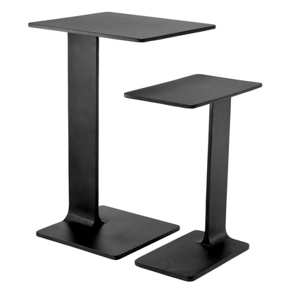 Black Side Table Set (2) Smart