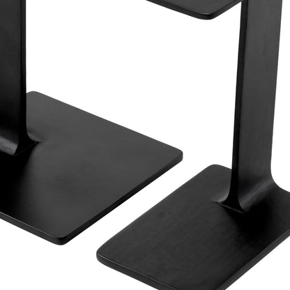 Black Side Table Set (2) Smart