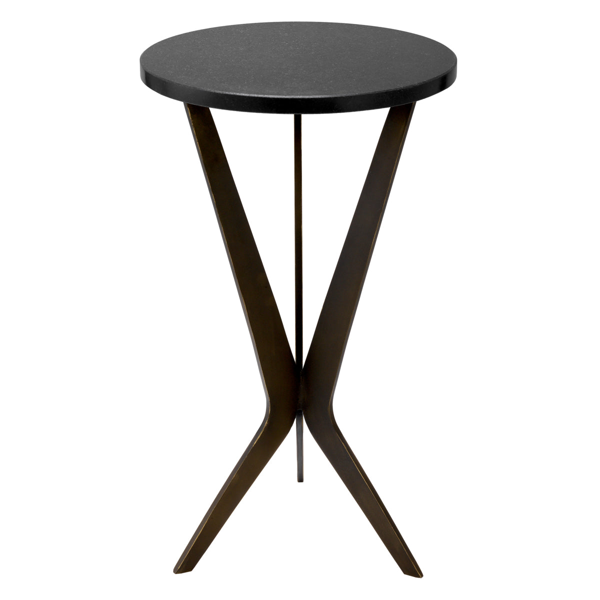 Bronze Round Side Table Malone | Cabothousefurniture.com