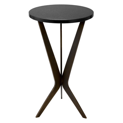 Bronze Round Side Table Malone | Cabothousefurniture.com