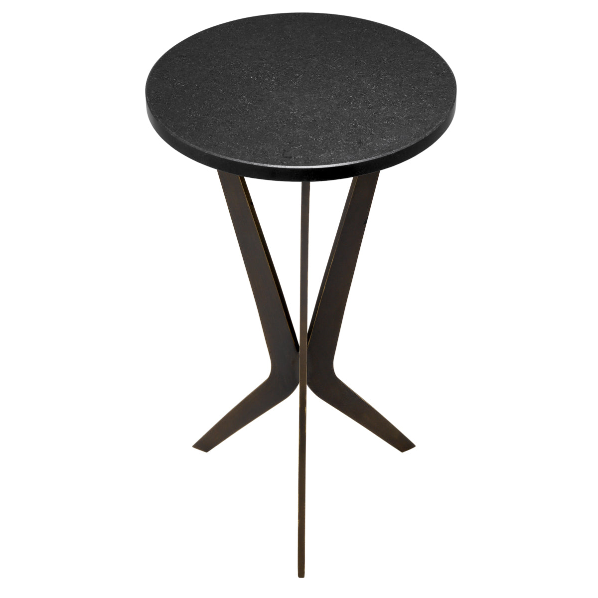 Bronze Round Side Table Malone | Cabothousefurniture.com