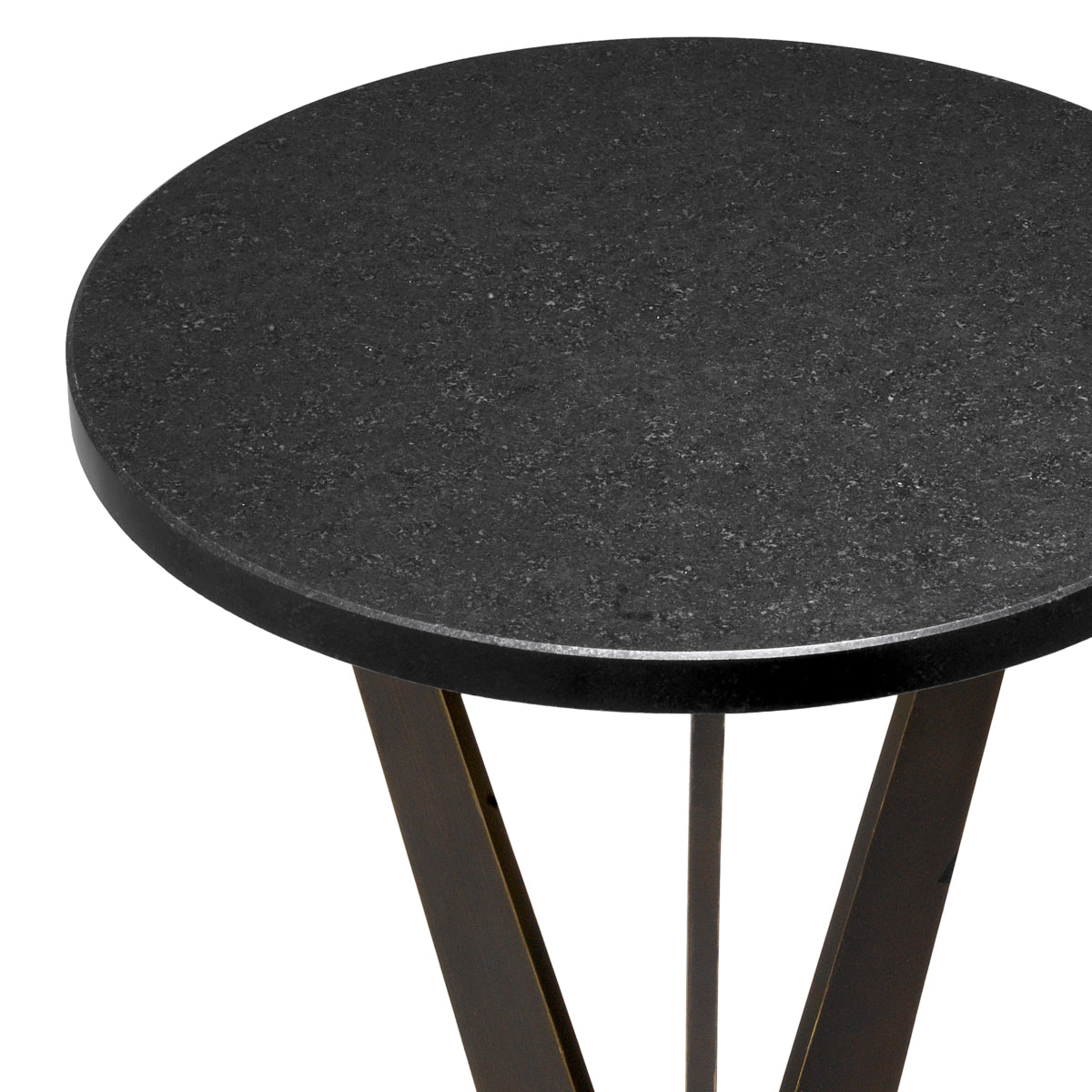 Bronze Round Side Table Malone | Cabothousefurniture.com