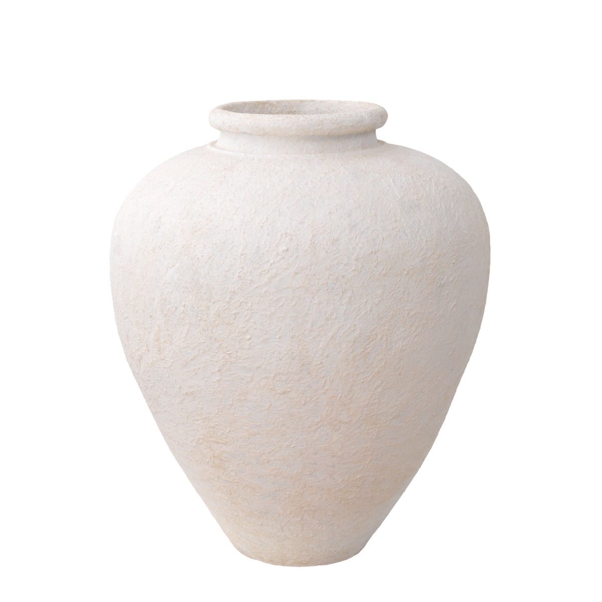 Matte White Clay Vase L Reine | Cabothousefurniture.com