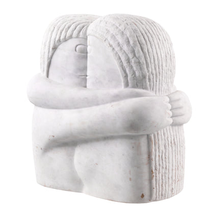 White Marble Object Love Couple | Cabothousefurniture.com