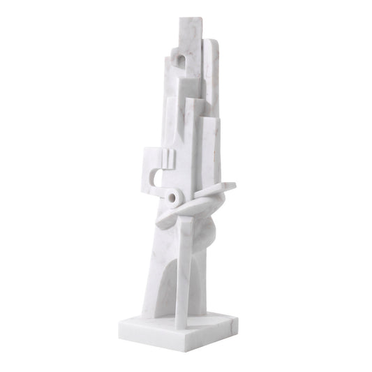 White Marble Statue Atticus | Cabothousefurniture.com