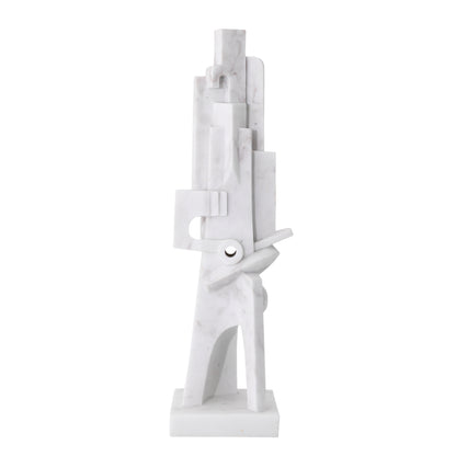 White Marble Statue Atticus | Cabothousefurniture.com