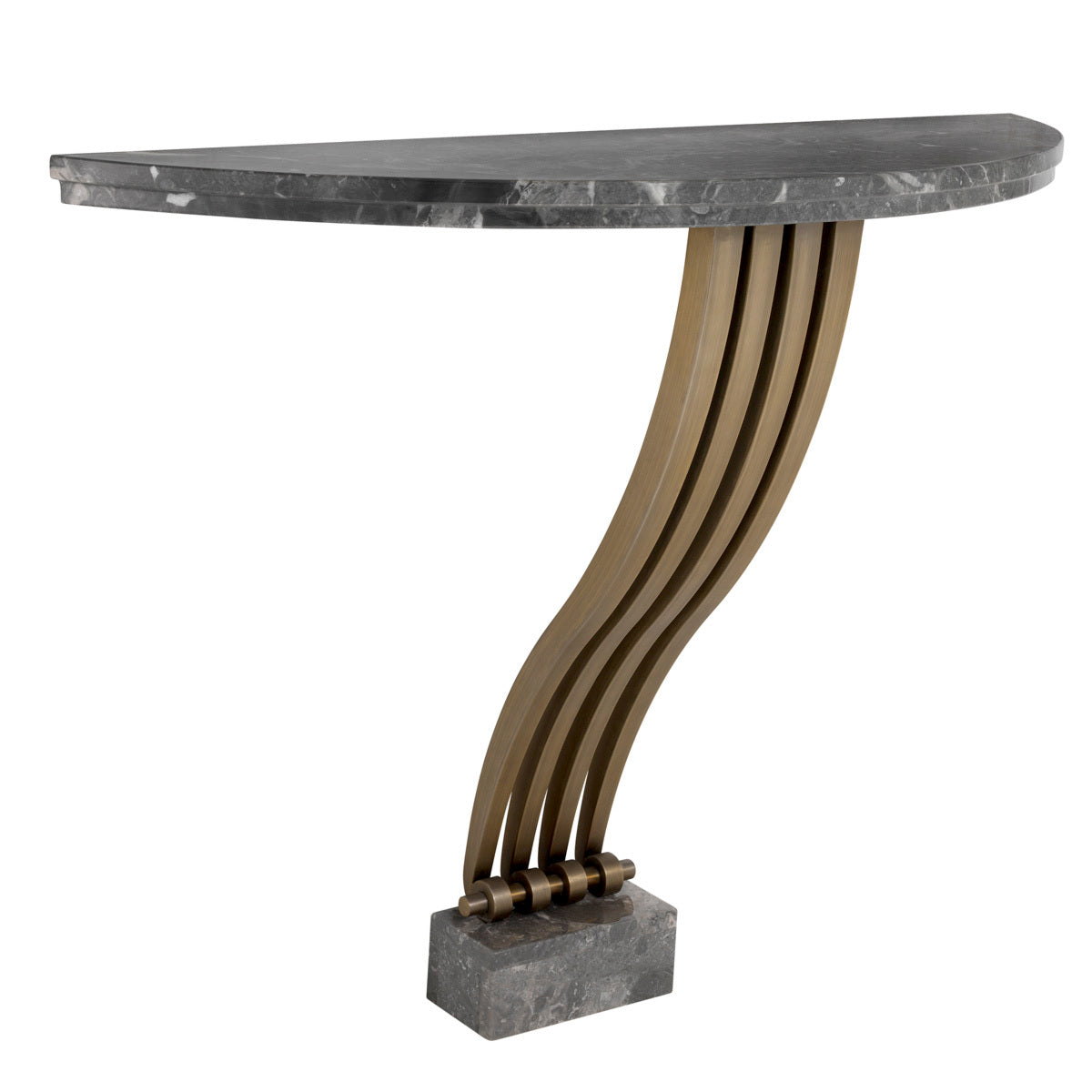 Brass Marble Console Table Renaissance | Cabothousefurniture.com