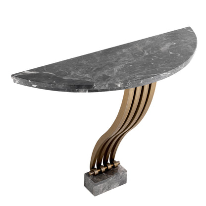 Brass Marble Console Table Renaissance | Cabothousefurniture.com