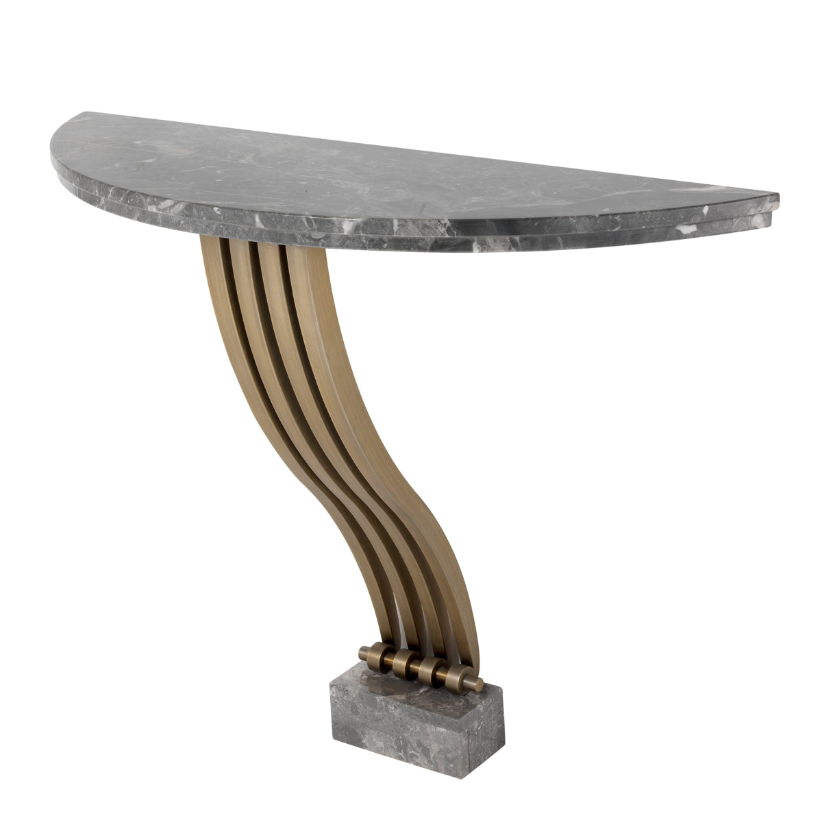 Brass Marble Console Table Renaissance | Cabothousefurniture.com