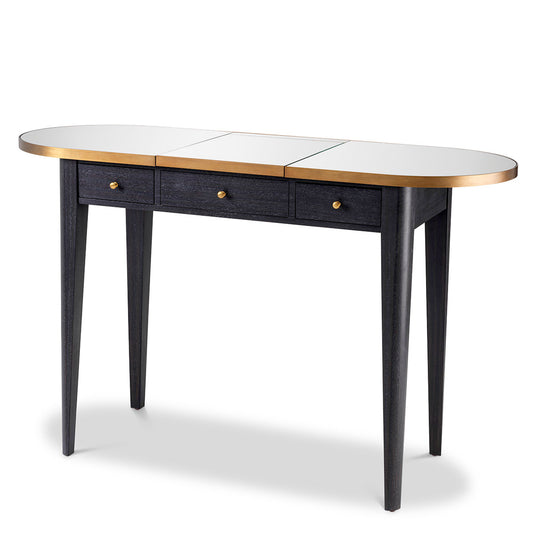 Oak Flip-Up Dressing Table Toulouse | Cabothousefurniture.com