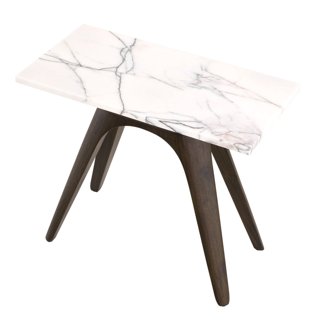 White Marble Side Table Borre | Cabothousefurniture.com