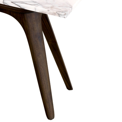 White Marble Side Table Borre | Cabothousefurniture.com