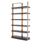 Metal Framed 6-Shelf Bookcase Geo