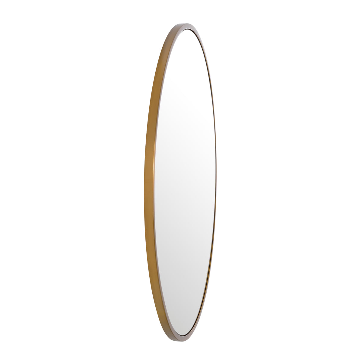 Brass Frame Round Mirror Heath | Cabothousefurniture.com