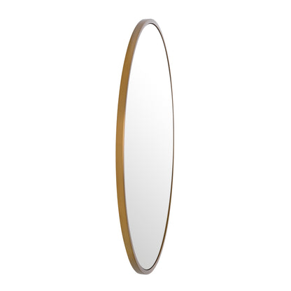 Brass Frame Round Mirror Heath | Cabothousefurniture.com