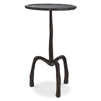 Round Bronze Side Table Kubu