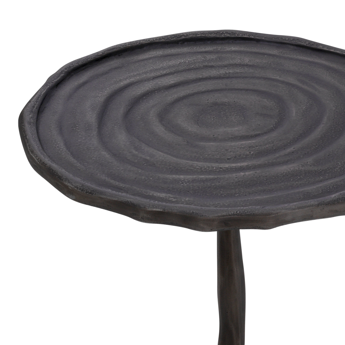 Round Bronze Side Table Kubu