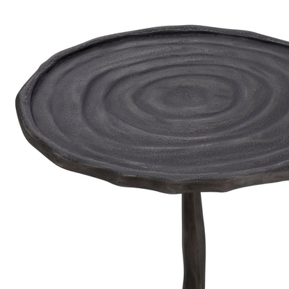 Round Bronze Side Table Kubu