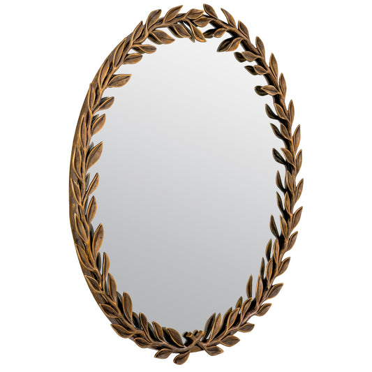 Vintage Brass Mirror Duras | Cabothousefurniture.com