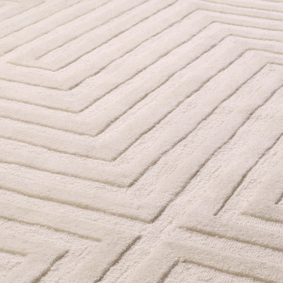 Off-White Wool Carpet 6'5" x 10' Breck | Cabothousefurniture.com