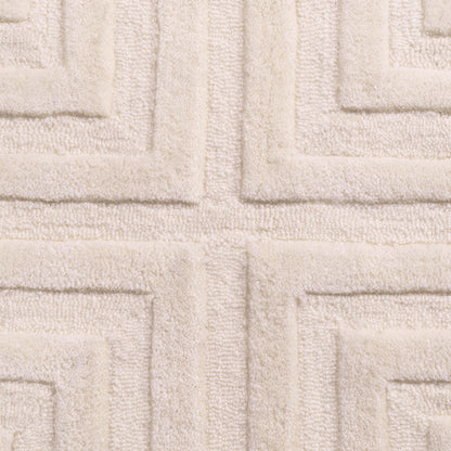 Off-White Wool Carpet 6'5" x 10' Breck | Cabothousefurniture.com