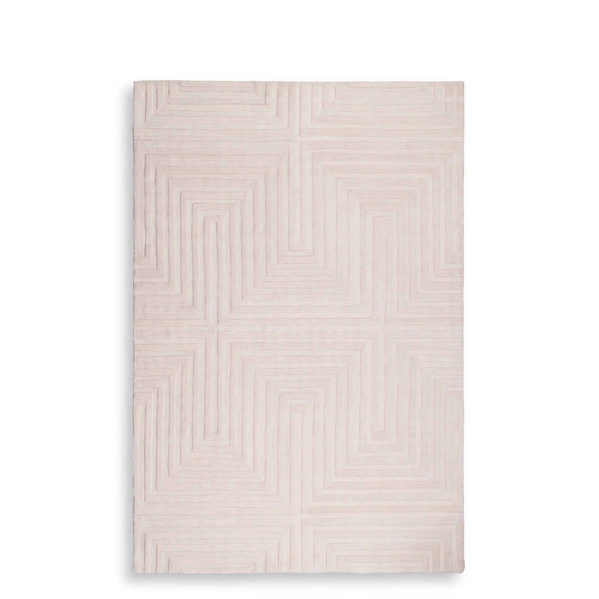 Off-White Wool Carpet 6'5" x 10' Breck | Cabothousefurniture.com