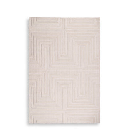 Off-White Wool Carpet 6'5" x 10' Breck | Cabothousefurniture.com
