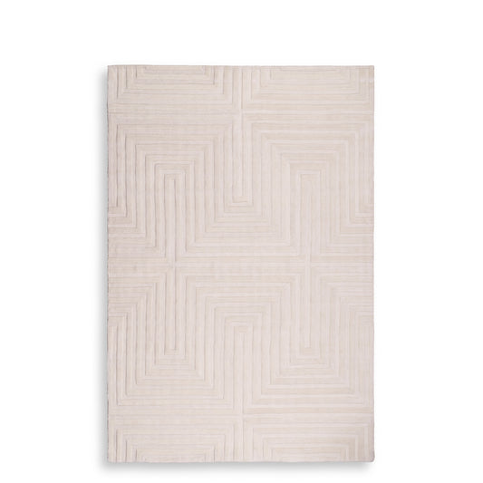 Off-White Wool Carpet 6'5" x 10' Breck | Cabothousefurniture.com
